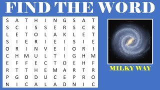 Word Game  Word Search  Puzzle  Find the Hidden Words  Word search finder  Galaxy 12 [upl. by Gallenz]