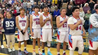 East No 1 Owyhee boys basketball team drops heartbreaker to West No 2 Pyramid Lake in 1A state [upl. by Ogata]