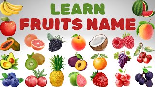 Fruits Vocabulary ll 25 Common Fruits Name In English With Videos ll List of Common Fruits fruits [upl. by Etnaled364]