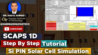 SCAPS 1D Tutorial StepbyStep Silicon PIN Solar Cell Simulations 🌞🔬 [upl. by Flor]