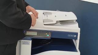 How to Clear a Document Feeder Paper Jam from Fuji Xerox DocuCentre SC2020 S2520 Printer Photocopier [upl. by Htebyram853]