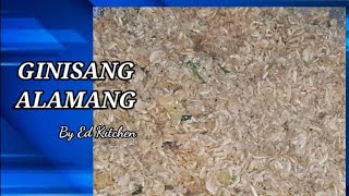 Ginisang Alamang Recipe [upl. by Mauldon11]