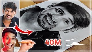 Mr Indian Hacker Drawing With Charcoal Pencil  Realistic Sketch Drawing Mr Indian Hacker [upl. by Jsandye242]