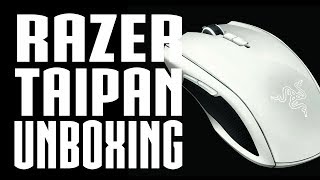 Razer Taipan White Gaming Mouse Unboxing  GameGearbe [upl. by Anilrac]