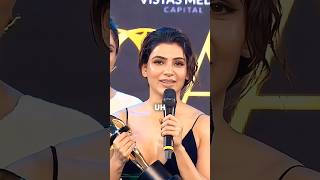 Samantha Ruth Prabhu Winning Speech  Critics’ Choice Awards samantha fpy shorts [upl. by Shiau108]