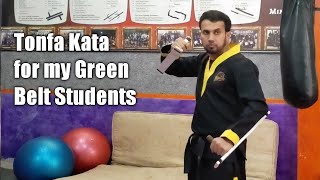 Tonfa Kata  Step by Step for my Green Belt Students  by Asif Cheema [upl. by Ayotol]