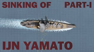 Sinking of Battleship Yamato Part I Animated 1945 [upl. by Atiniv]