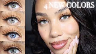 4 NEW Contacts from Solotica  Natural Colors Rio Buzios Jade Safira amp Ipanema  Review amp TryOn [upl. by Emma43]