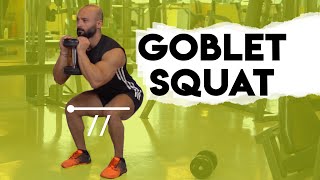 Dumbbell Goblet Squat Hareketi Nasıl Yapılır [upl. by Aiket]