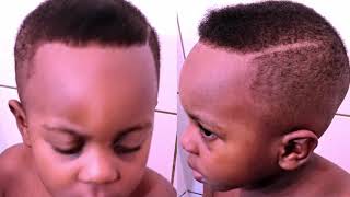 How to barb kids at home with the cheapest hair cut machine Barbing my son hair [upl. by Hodosh]