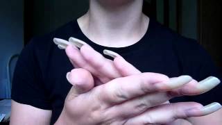 reallongnailsuk video 1  Long natural nails [upl. by Nivri]