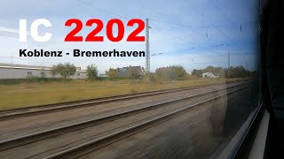 IC 2202 Mitfahrt Koblenz Hbf  BremerhavenLehe  Teil 2 Niedersachsen [upl. by Stefanie]