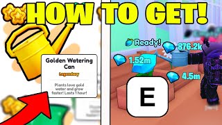 NEW 🥳💎 How To Get GOLDEN WATERING CAN To Get INFINITE DIAMONDS In Pet Simulator 99 Roblox [upl. by Reames]