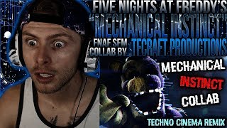 Vapor Reacts 710 SFM COLLAB FNAF ANIMATION quotMechanical Instinct Remixquot by TFCraft Prod REACTION [upl. by Ahsiela]