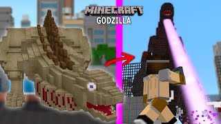 SHIN GODZILLA EVOLUCIONA EN MINECRAFT Y REVIENTA LA CIUDAD Tengo que detenerlo Godzilla DLC [upl. by Card]