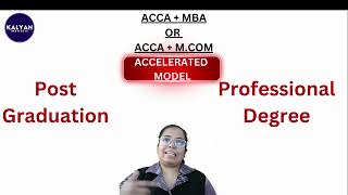 ACCA  MBA  ACCA  Mcom  Avail 9 Papers Exemptions  Integrated Model [upl. by Maroj]