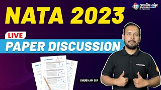 NATA 2023 Paper Discussion  NATA Exam Live Paper Discussion  NATA 2023 Exam Difficulty Level [upl. by Moreville202]