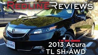 2013 Acura TL SHAWD Review Walkaround Exhaust Test Drive [upl. by Anelliw24]