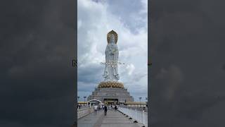 The prettiest GuanYin statue🫶🥺sanya hainan china haikou beach photography chinatravel vlog [upl. by Nosyt956]