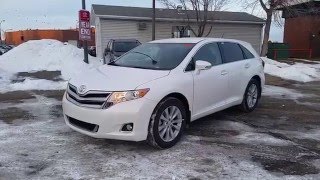 2016 Toyota Venza 4 Cylinder AWD Standard LE in Blizzard pearl Review and Walk Around [upl. by Fotzsyzrk210]