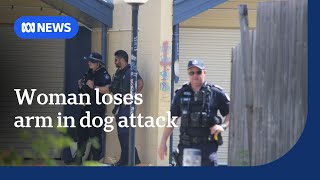 Townsville woman loses arm in attack by her own dog at home  ABC News [upl. by Bazluke]