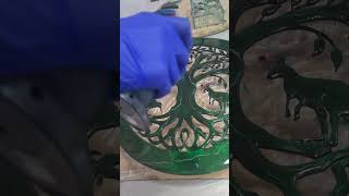 Greenstone Tree of Life resin process [upl. by Narhem495]