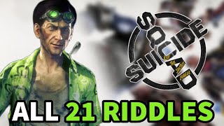 All 21 Riddle Solutions  Suicide Squad Kill The Justice League Trophy Guide [upl. by Retsam305]