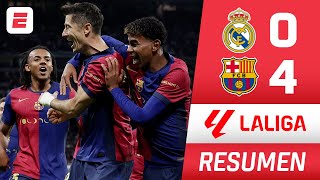 Barcelona HUMILLÓ al Real Madrid GOLEADA 40 con GOLES de Lewandowski Raphinha y Yamal  La Liga [upl. by Aniat]