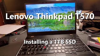 Changing the SSD drive in a laptop  Thinkpad T570 and Samsung 980PRO [upl. by Anbul175]