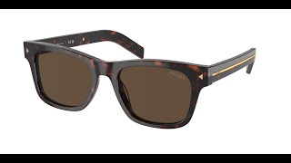 Unboxing Sunglasses Prada PR A17S 17N70F Occhiali da sole uomo marrone [upl. by Torrance]