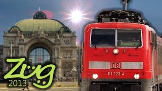 Zug2013 Nürnberg Hbf  Teil 2 mit ICE IC BR111 BR612 BR442 Dosto nWagen uvm [upl. by Legyn]