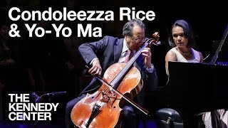 YoYo Ma and Condoleezza Rice perform Schumanns quotFantasiestücke Op 73quot [upl. by Vina]