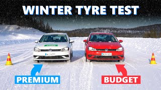 Expensive VS Cheap Winter Tyres ❄ Are Budget Winter Tyres Safe [upl. by Kokaras]