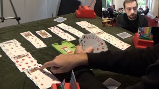 56  Full Bridge Game  Bidding amp card play explained  2 Diamonds  15 SAYC American Bridge [upl. by Past694]