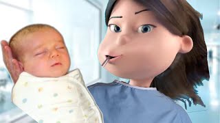 Grubhub commercial but pregnant woman gives birth [upl. by Avir203]