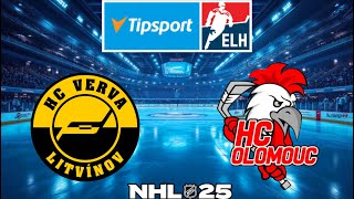 NHL 25  HC Verva Litvínov vs HC Olomouc [upl. by Adnuahsal150]