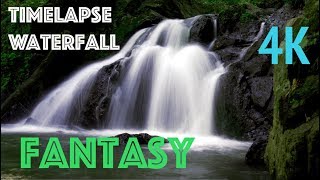 Slow motion and timelapse waterfall fantasy in 4K resolution [upl. by Ilwain]