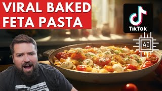 Viral Baked Feta Pasta My New Favorite Pasta Dish Absolutely insane [upl. by Backler]