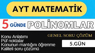 POLİNOMLAR 5GÜN SORU ÇÖZÜMÜ aytmatematik polinomlar yks2025 yks2025tayfa ösym matematik [upl. by Voe577]