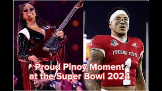 Proud Pinoy Moment HER and Nikko Remigio at the Super Bowl 2024 [upl. by Ecirual]