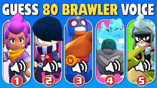 Can You Guess ALL 80 Brawlers by Voice Line  Brawl Stars Quiz [upl. by Atteiluj]