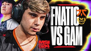 FNATIC ON THE MSI STAGE VERSUS LEVI amp GAM  MSI 2024  CAEDREL [upl. by Lateh]