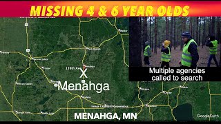 Sunday Night Search For Missing 4 amp 6 Year Olds In Wadena County Minnesota [upl. by Yetah]