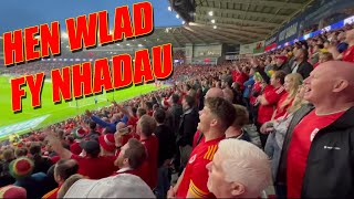 Welsh National Anthem Wales v Türkiye September 2024 [upl. by Elyod355]