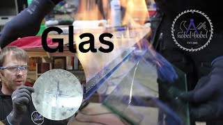 Kreis aus Glas amp VSG Glas schneiden [upl. by Valerye]