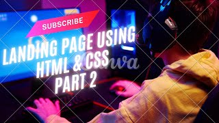 Landing Page Using Html amp Css Part 2  Header or Navigation Section [upl. by Fleck227]