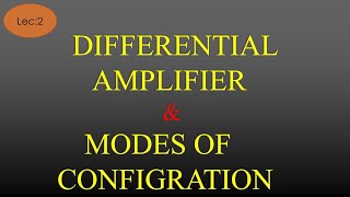 Lec 2 Differential Amplifier Transistor Configuration  LICA  R K Classes  HindiEng [upl. by Ylahtan]