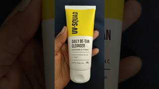 UV Squad daily de tan cleanser review affordablecleanser affordableskincare affordablefacewash [upl. by Azilem545]