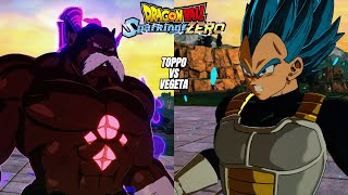 Vegeta vs Toppo  Dragon Ball Z Sparking Zero [upl. by Eilojne]