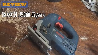 BOSCH JS260 TopHandle Jig Saw Review  Watch before ordering [upl. by Anailuj728]